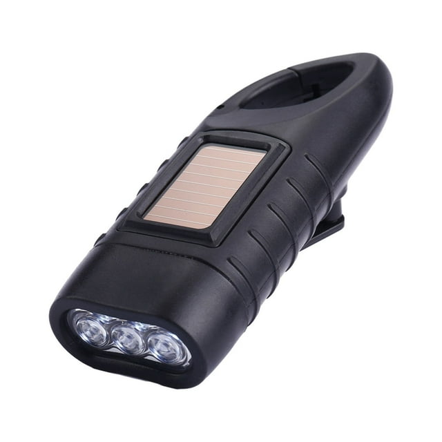 EGNMCR Camping & Hiking Solar Power Hand Power Generation Flashlight Home Mini Portable Outdoor LED Light Source Lamp Camping Flashlight ABS Key Chain Design Easy To Carry Light source lamp