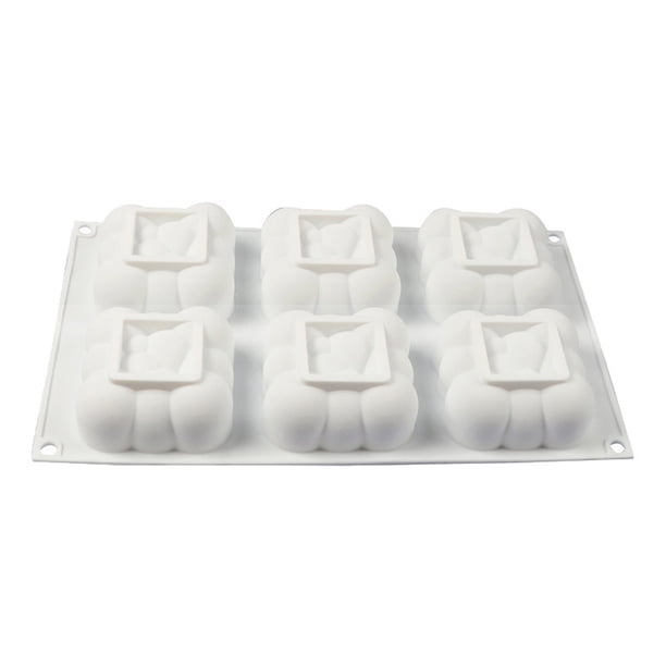 Bearachild Molde de silicona para pastel de 6 cavidades para panadería de Color aleatorio, molde para Chocolate, gelatina, pastelería, Mousse, Herramientas y accesorios para hornear Bearachild HA080784-00