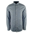 thumbnail image 4 of Men's Long Sleeve Plaid Cotton Slim Fit Shirt-SB-L, 4 of 4