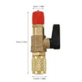 thumbnail image 2 of KAKOWELY Refrigeration Ball Valve Conditioning Valve Ball Valve Adapter Air Conditioner Attachment Refrigerant Charging Valve Liquid Safety Valve Refrigerator Valve Air Conditioner Part, 2 of 5