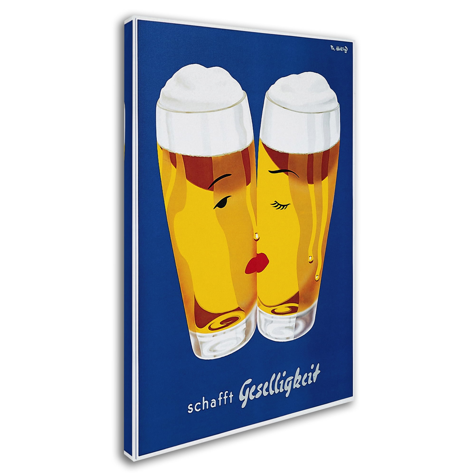 Trademark Fine Art 'Beer Creates Sociability' Canvas Art by Vintage Lavoie