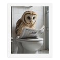 thumbnail image 5 of Paint By Numbers Kit for Adults Beginner - DIY Owl Reading Newspaper Bathroom Canvas Painting Kits for Adults, Frameless Paint By Number for Adults for Home Wall Decor 16x20 Inch, 5 of 7