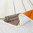 thumbnail image 5 of Erosebridal Kawaii Ghost Twin Quilt Set, Thanksgiving Fall Pumpkin Twin Coverlet Set for Boys Girls, Cream Orange, 2 Pieces 1 Bedspread and 1 Pillowcase, 5 of 7