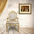 thumbnail image 3 of Hunt, Charles 24x19 Gold Ornate Wood Framed with Double Matting Museum Art Print Titled - The Play Scene In Hamlet, 3 of 4