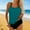 Dark Blue, variant on Womens Swimsuits Tummy Control Tankini Vacation Beach Swim Wear Summer Womens Two Piece Bathing Suits