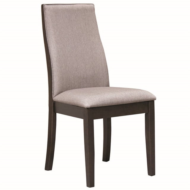 Coaster Chaises de Salle à Manger Spring Creek en Tissu Rembourré en Gris