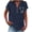 Light Blue, variant on Womens Tops Short Sleeve Fashion Chain Love Printed Casual V Neck Button Down d Top T Shirt Fashion Clothes Blouses Dressy Casual Women