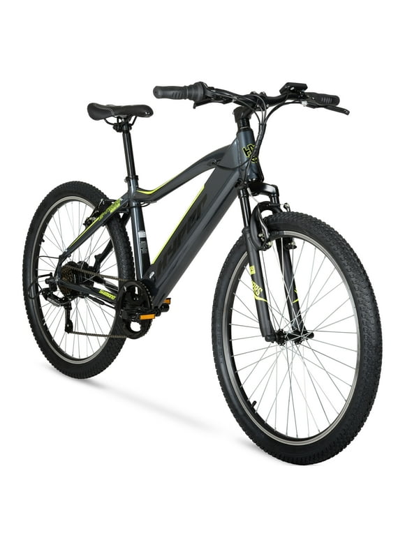 Hyper Bicycles 26" 36V Electric Mountain Bike for Adults, Pedal-Assist, 250W E-Bike Motor, Black