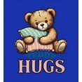 thumbnail image 2 of Teddy Hugs Youth Royal Blue Long Sleeve Hoodie-Small, 2 of 6
