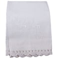 thumbnail image 2 of BAPTOWEL Serviette de Baptême 100 pour Cent Coton avec Dentelle, Blanc, 2 of 2