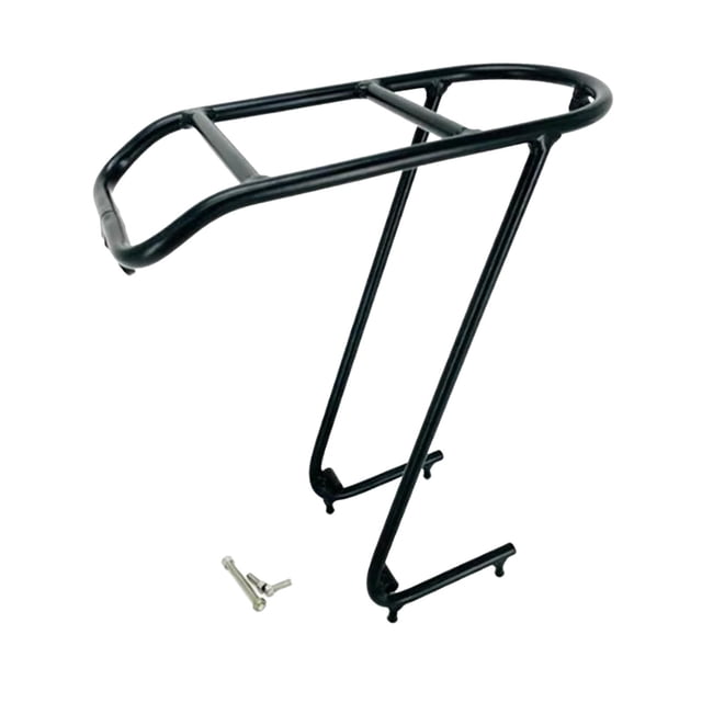 pitrice Bicycle Front Rack Luggage Touring Carrier Shelf Carrier Front Racks Black 40x14x36.5cm