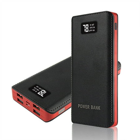 USA 900000mah Portable Power Bank LCD LED 4 USB Battery Charger For Mobile Phone