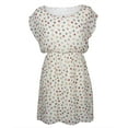 thumbnail image 1 of Patchwork Elephants Pattern Off-White Sundress, 1 of 1