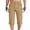Khaki, variant on UVEASISHA Long Cargo Shorts for Men Fashion Multi Pocket Capri Pants Lightweight Casual Hiking Capris Straight Leg Cropped Work Trousers Khaki L