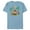 Ocean Blue, variant on Disney Wish Star and Valentino Animal Friends - Short Sleeve Blended T-Shirt for Adults - Customized-Yellow