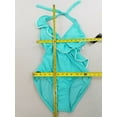 thumbnail image 4 of new CARMEN MARC VALVO women swimwear swimming suit C36141A 1pc aqua sz 8 $108, 4 of 10