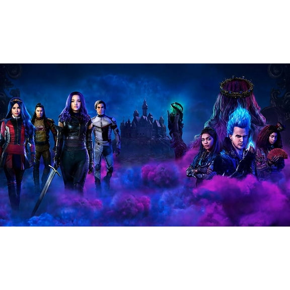 Descendants Birthday Party Backdrop Banner Photography Descendants Party Decoration Supplies 5*3FT