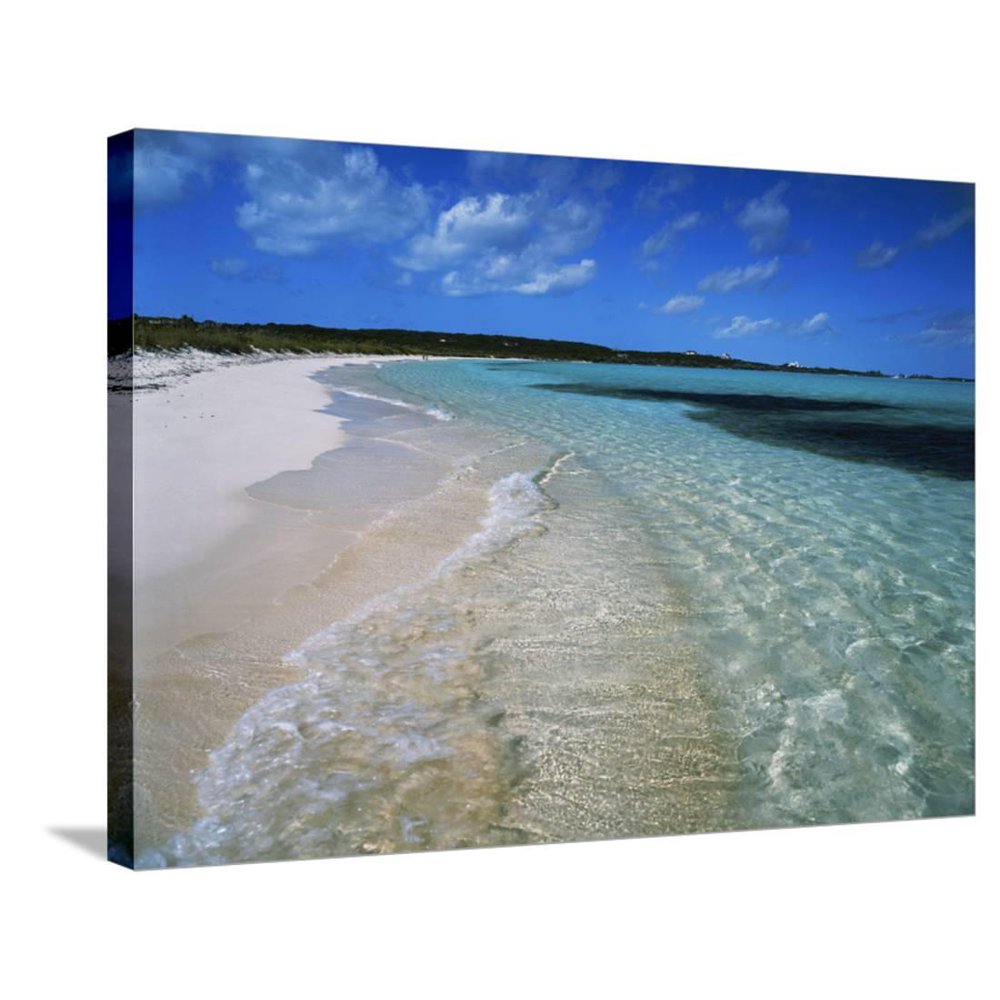 Bahamas. Pristine Beach, Scenic GalleryWrapped Canvas Print Wall Art