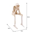 thumbnail image 6 of sunsanly Skeleton Figurine Realistic Non-See Non-Speak Non-Hear Statues Spooky Skeleton Collectible Ornaments for Halloween Haunted House, 6 of 8