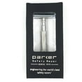 thumbnail image 2 of Parker 64S Stainless Steel Handle Double Edge Safety Razor with Closed Comb Head & 5 DE Blades, 2 of 4