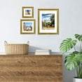 thumbnail image 2 of 6x6 Picture Frame Gold - Matted for Gallery Wall or Tabletop Photo Frame, 2 of 7