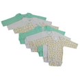 thumbnail image 1 of CS-102S-102S Garçon Manches Longues Imprimé Variété&44; Blanc & Aqua - Petit, 1 of 1