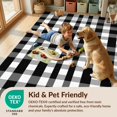thumbnail image 4 of Design&I 6'x9' Washable Area Rug Balanced Grid Layout Crisp Checkerboard Fall Inspired Doormat for Living Room, Family Indoor, Oversized Skid-Resistant, 4 of 7