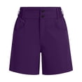 thumbnail image 3 of RQYYD Women's 5" Hiking Golf Shorts with Pockets High Waist Stretch Cargo Short Shorts for Women Casual Summer, 3 of 6