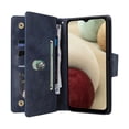 thumbnail image 3 of Compatible With Samsung Galaxy A12 Case Pu Leather Magnetic Flip Zipper Card Holder Wallet Cover, 3 of 5