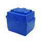 thumbnail image 2 of Caja de batería para bicicleta eléctrica Caja de almacenamiento de batería Caja de transporte a prueba de polvo Soporte de batería portátil Estuche de Azul, 2 of 7