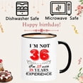 thumbnail image 3 of 1989 36th Birthday Mug for Women Men, Turning 36 Year Old Birthday Gifts for Mom, Dad, Grandma, Grandpa, Wife, Husband, Daughter, Sister, Best Friends, Coworkers, Her, Him, 11oz Coffee Cup, 3 of 5