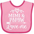 thumbnail image 3 of Inktastic Mimi and Papaw Grandchild Boys or Girls Baby Bib, 3 of 4
