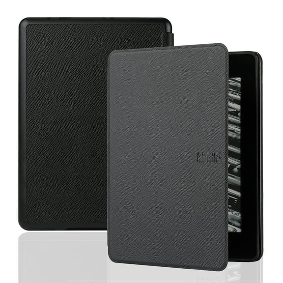 Case for Kindle Paperwhite 12th Gen 2024 / Paperwhite Signature Edition 12th Gen 2024 / Colorsoft Signature Edition 1st Gen 2024, 7 Inch Cover with Auto Sleep Wake Function, PU Leather PC, Black