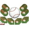 Baseball Ball Party Supplies Bundle Pack for 16 with 18 Inch Baseball Balloon (Plus Party Planning Checklist by Mikes Super Store)