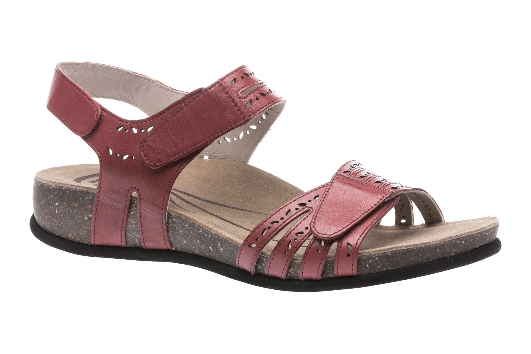 ABEO Women's Bijou Neutral High Heel Sandals in Red