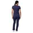 thumbnail image 2 of Adar Pro Scrub Set for Women - Tailored V-Neck Scrub Top & Tailored Yoga Scrub Pants - P9100 - Rich Navy - XL, 2 of 7