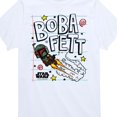 thumbnail image 3 of Star Wars - Boba Fett Scribbles - Toddler And Youth Short Sleeve Tee, 3 of 5