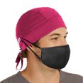 thumbnail image 2 of MAEVN UNISEX DOCTOR NURSE SOLID SCRUB CAP WITH BUTTON FOR MASK [FAST & FREE SHIPPING], 2 of 2