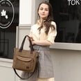 thumbnail image 2 of Sunyuer Canvas Tote Bag for Women, Crossbody Bag Handbag with Zipper Shoulder Bag for Shopping Travel Work, 2 of 6