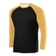 thumbnail image 1 of pstuiky camisas de hombre de manga larga, Camisa deportiva transpirable de manga larga raglán con cuello redondo para hombre, de color sólido top de hombre xxl, 1 of 2