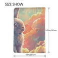 thumbnail image 3 of Pofeuu Sunshine Winged Rabbit Print Travel Document Organizer Passport Holder Men Women for Family (6.5 in x 4.5 in),Wallet Holder Credit Card Clutch Bag Case, 3 of 5