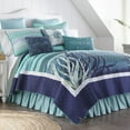 thumbnail image 3 of Donna Sharp Summer Surf Cotton Coastal Decorative Throw Blanket with Sea Turtle, 3 of 6