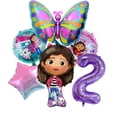 thumbnail image 5 of Globo con números en color rosa y morado para casa de muñecas Gabby, decoración para fiesta de cumpleaños de niña, suministros para baby shower, juegos de globos de juguete para niños, 5 of 5