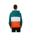 thumbnail image 5 of Men's New Era Aqua Miami Dolphins Ripstop Quarter-Zip Hooded Windbreaker, 5 of 5