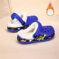 thumbnail image 4 of Dakaela Little Kids Lined Clogs Boys Girls Non Slip Plush Garden Shoes Toddler Fleece Fuzzy Indoor Outdoor Winter Slippers Blue, 4 of 7