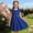 F-37Blue, variant on ZHOGXU Toddlers Kids Girls Lace Dress Summer Flying Sleeves Round Neck Solid Color Elegant Comfortable Dresses For Daily Wear And Party,Black,9-10 Years