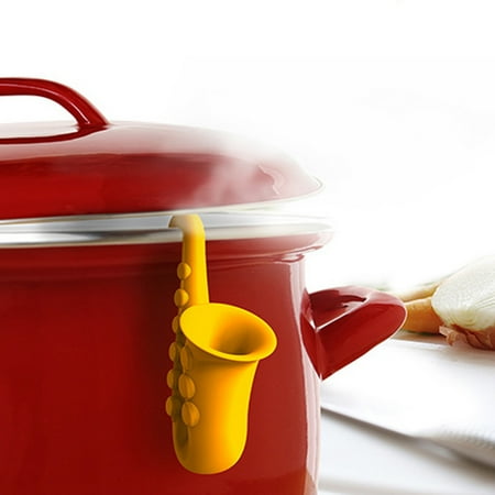 

TANGNADE Spoon Holder And Steam Holder Silicone Flared Pot Cover Can Prevent Overflow