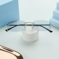 thumbnail image 5 of LifeArt Pure Titanium Frame Glasses/Blue Light Blocking Reading Glasses, Reduce Eyestrain, Stylish for Men and Women(Silver,+2.50 Magnification), 5 of 5