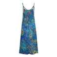 thumbnail image 5 of Casual Dresses for Women Summer Dresses For Women Print Sleeveless Round Neck Dress Casual Long Dresses B Multicolor S, 5 of 5
