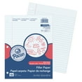 thumbnail image 2 of Pacon Filler Paper, White, 3-Hole Punched, Red Margin, 3/8" Ruled, 8" x 10-1/2", 150 Sheets Per Pack, 6 Packs, 2 of 3
